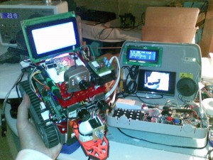 The finished robot and remote control