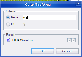 "Go to Map" window